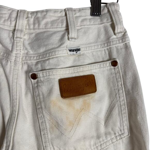 Wrangler Worldwide 661 White Wide Leg High Rise Denim Jeans Size 26 - Picture 11 of 16